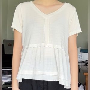 ATELIER textured peplum top